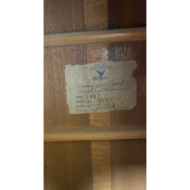 (USED) K. Yairi DY68 12 string 1987